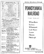 PRR Time Tables: Pittsburgh Division, #1 of 2, 1938